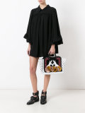 floral motif tote bag 