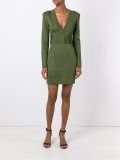 knit panel mini dress