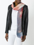 lettering print scarf