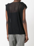 ruffled trim top