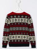 crew neck intarsia jumper