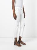 stretch ripped cropped jeans