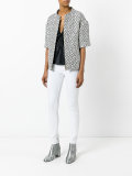 spotted zip jacket