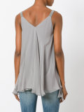 ruffled shift blouse