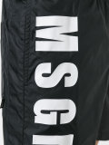 logo print running shorts