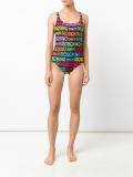 logo print swimsuit