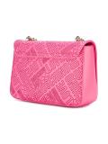 logo embossed shoulder bag