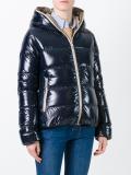 zipped hooded jacket