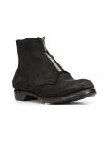 front zip ankle boots
