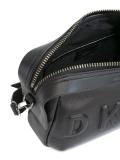 embossed logo shoulder bag