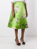 floral print A-line skirt