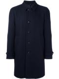 notched lapel mid coat