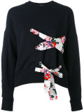 lace detail sweatshirt 