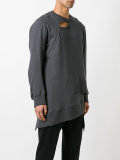cut-out detail sweatshirt