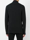 draped collar cardigan