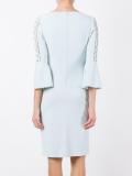 cut-off detailing fitted dress