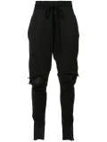 tapered ripped sweatpants