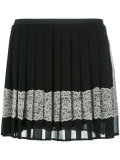 embellished crepe mini skirt