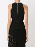 sequin embroidery cropped blouse