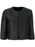 three-quarters sleeve cropped jacket