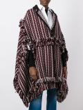 fringed oversized cardi-coat