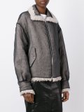 bicolour loose-fit jacket