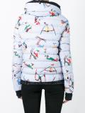 skier print padded jacket