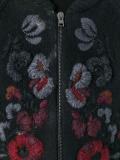 zip fasten floral cardigan