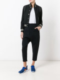 cropped tapered trousers
