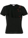 sheer panel T-shirt 