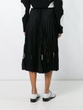 sheer pleated skirt