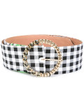 checked belt
