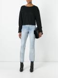 'Sonar' sleeve tie sweatshirt