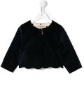 velvet scalloped jacket