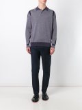 sleeve stripe polo shirt