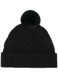 fur bobble hat