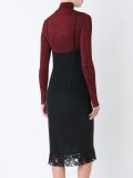 lace detailed slip dress