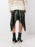 asymmetric pleated skirt