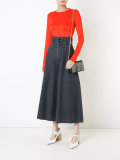 high waist wide leg trousers