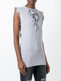 ruffled neck blouse