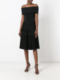 pleated A-line skirt