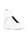 side zip hi-top sneakers