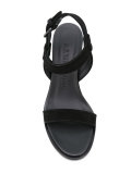 diagonal heel buckled sandals