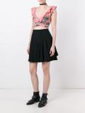 floral embroidered cropped top
