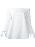 knot detail off-shoulders blouse