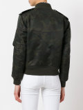 camouflage print army bomber jacket