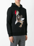 owl print hoodie