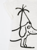 dog print T-shirt 