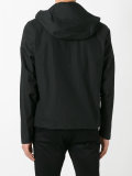 geometric cuffs hooded jacket