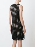 perforated fitted dress 